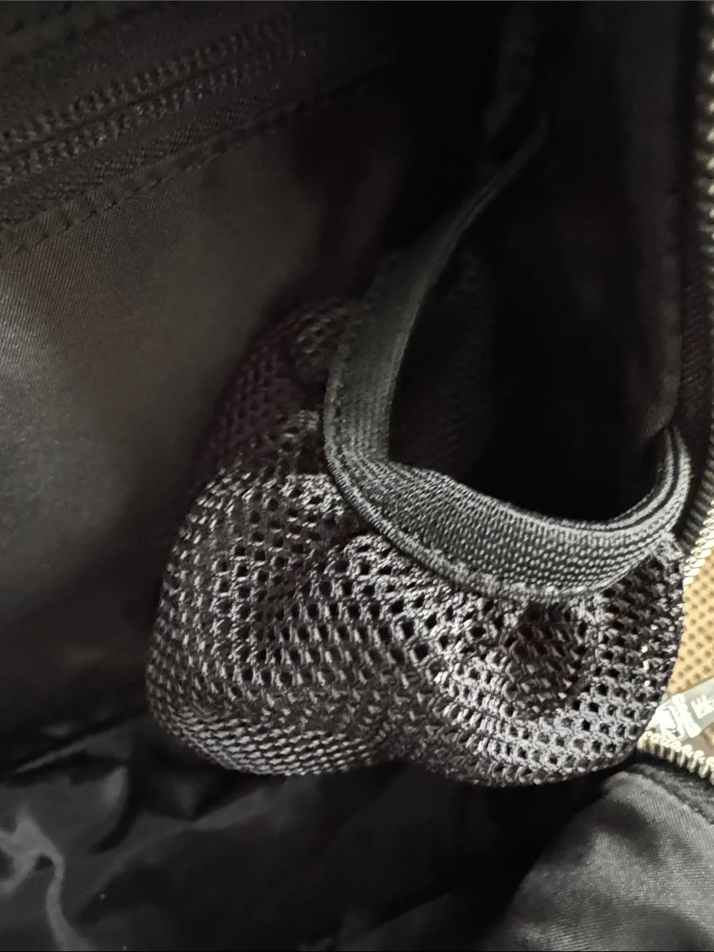 lululemon athletica Black Nylon Zip-Front Backpack with Silver Hardware